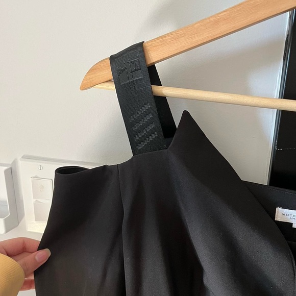 Mistress Rocks Black Crepe Off Shoulder Tux Dress size S - Picture 7 of 7